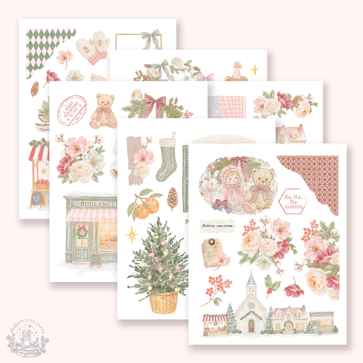 Petite Tuesday - Mini deco sticker collection (Sweet Christmas).