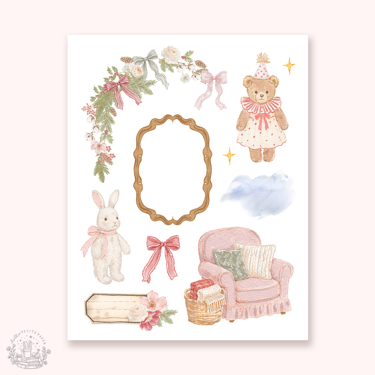 Petite Tuesday - Mini deco sticker collection (Sweet Christmas).
