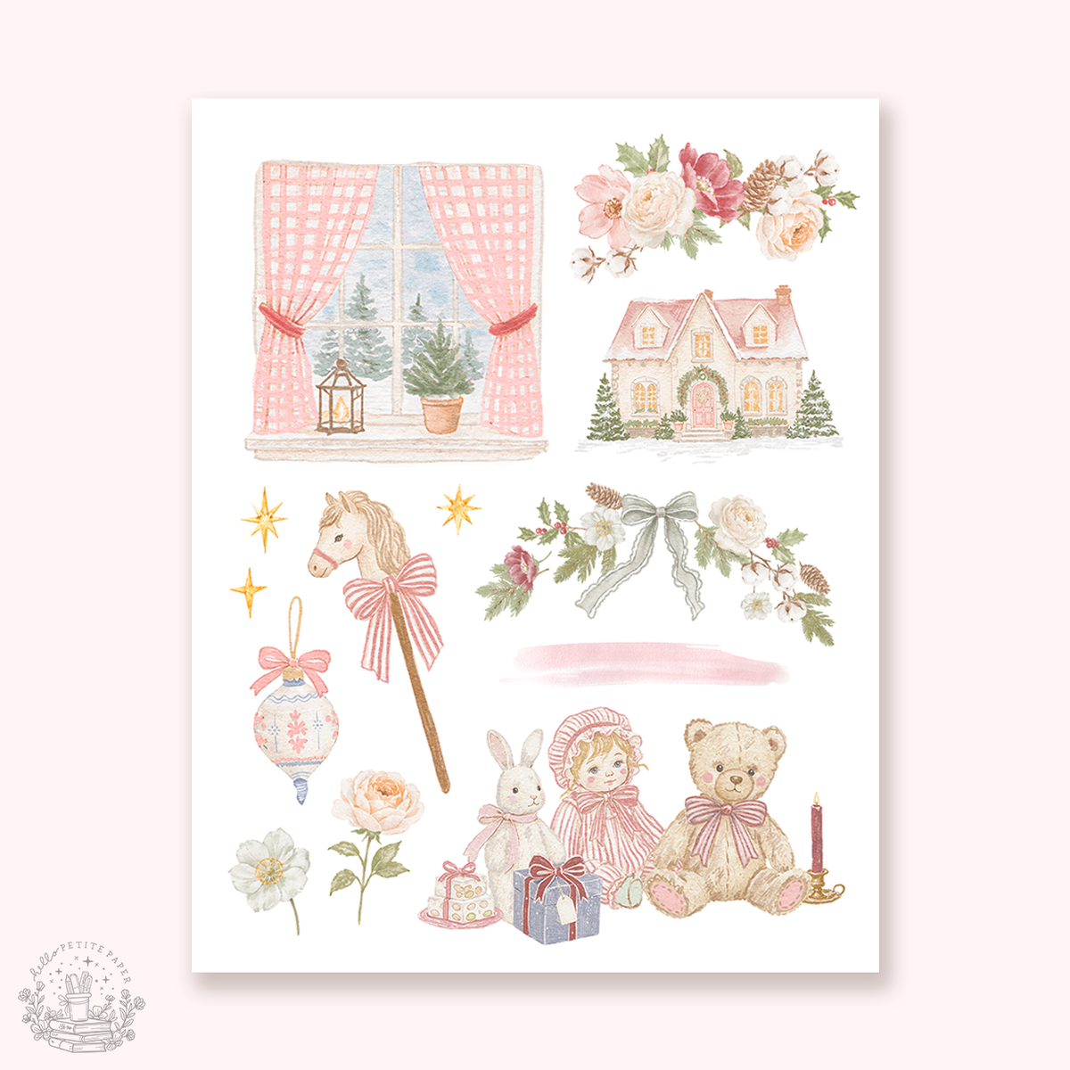 Petite Tuesday - Mini deco sticker collection (Sweet Christmas).