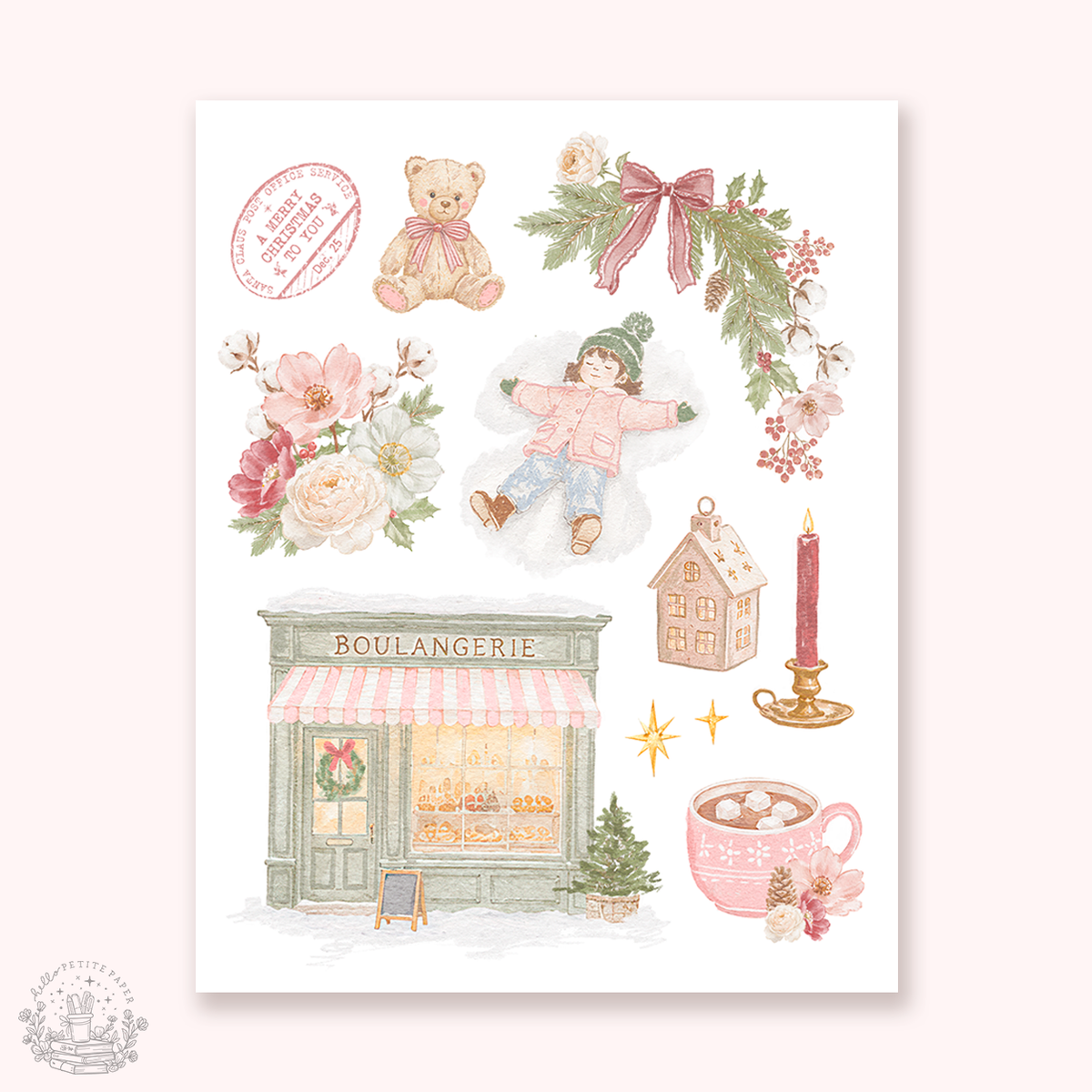 Petite Tuesday - Mini deco sticker collection (Sweet Christmas).
