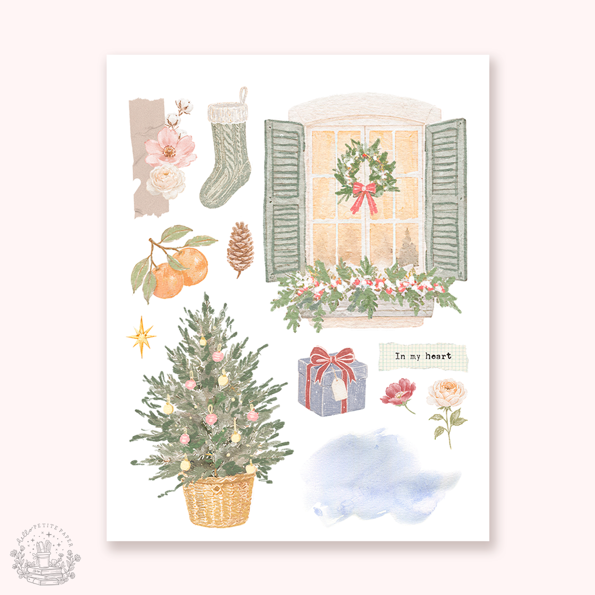 Petite Tuesday - Mini deco sticker collection (Sweet Christmas).