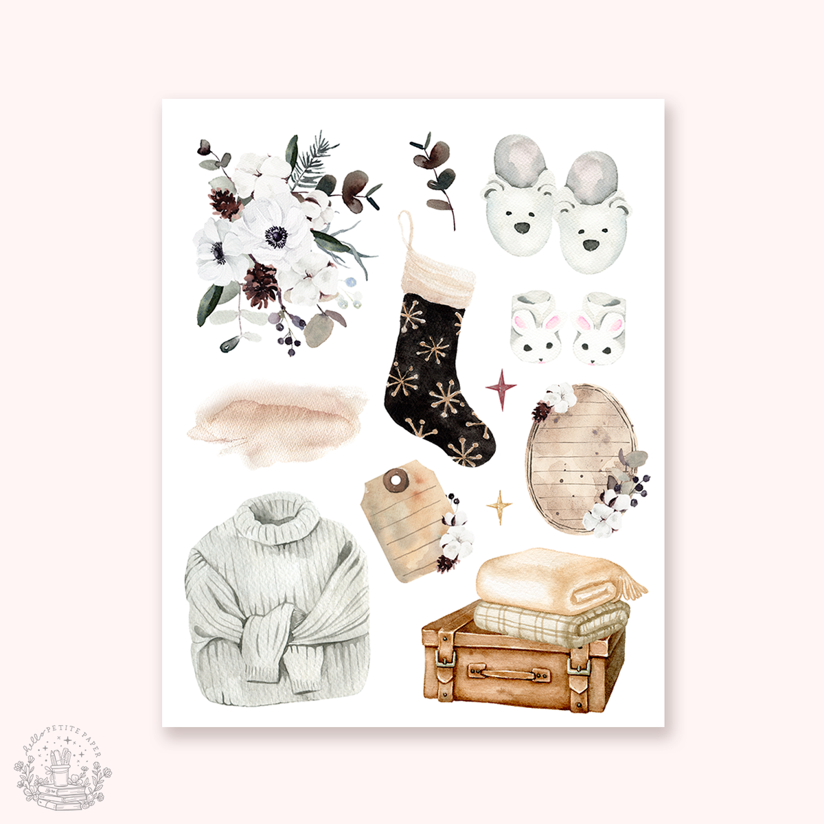 Petite Tuesday - Mini deco sticker collection (Wildwood Noel).