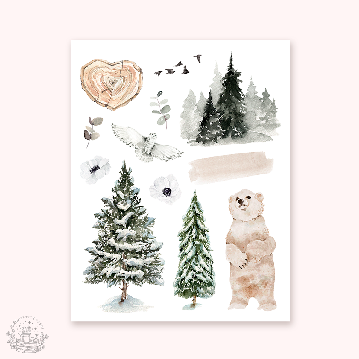 Petite Tuesday - Mini deco sticker collection (Wildwood Noel).