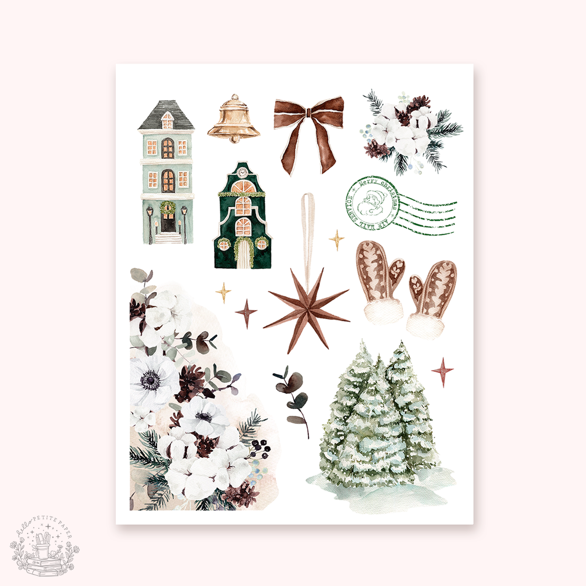 Petite Tuesday - Mini deco sticker collection (Wildwood Noel).