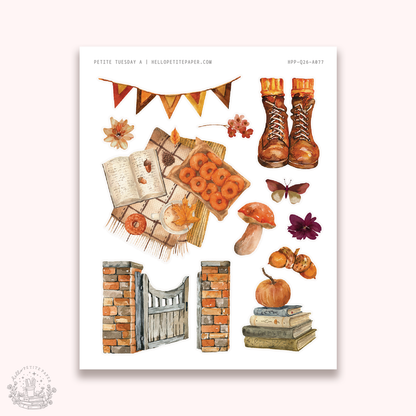 Petite Tuesday - Mini deco sticker collection (Fall).