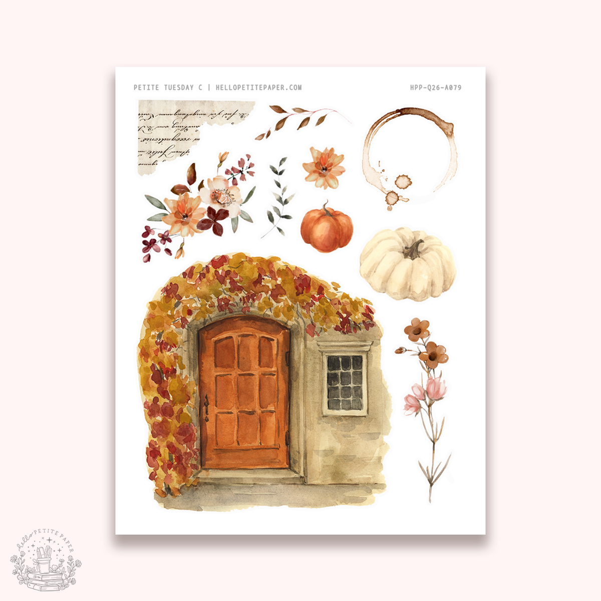 Petite Tuesday - Mini deco sticker collection (Fall).
