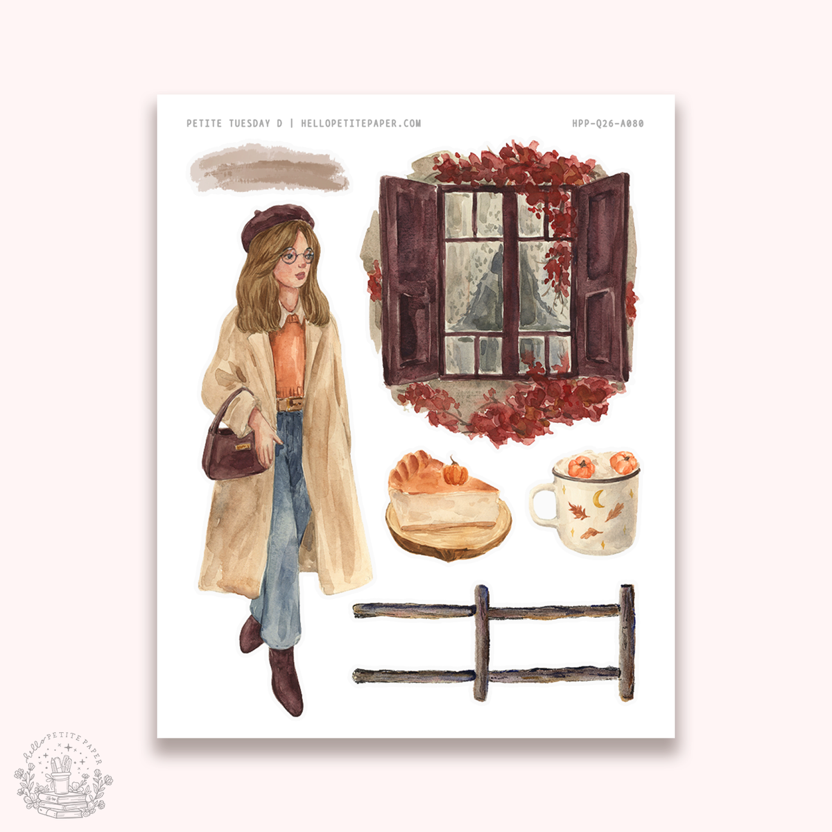 Petite Tuesday - Mini deco sticker collection (Fall).