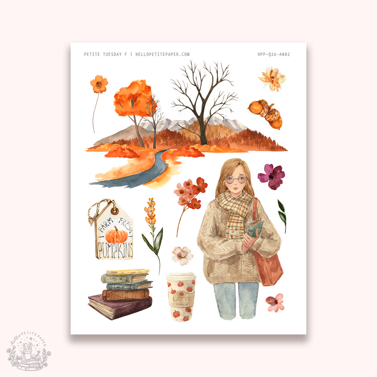 Petite Tuesday - Mini deco sticker collection (Fall).