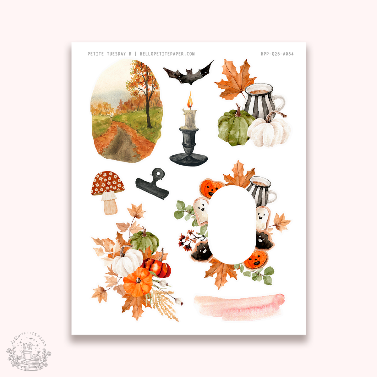 Petite Tuesday - Mini deco sticker collection (Halloween).