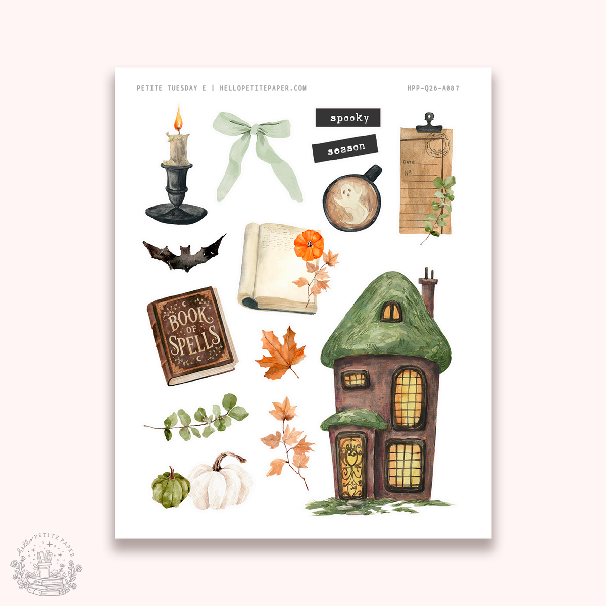 Petite Tuesday - Mini deco sticker collection (Halloween).