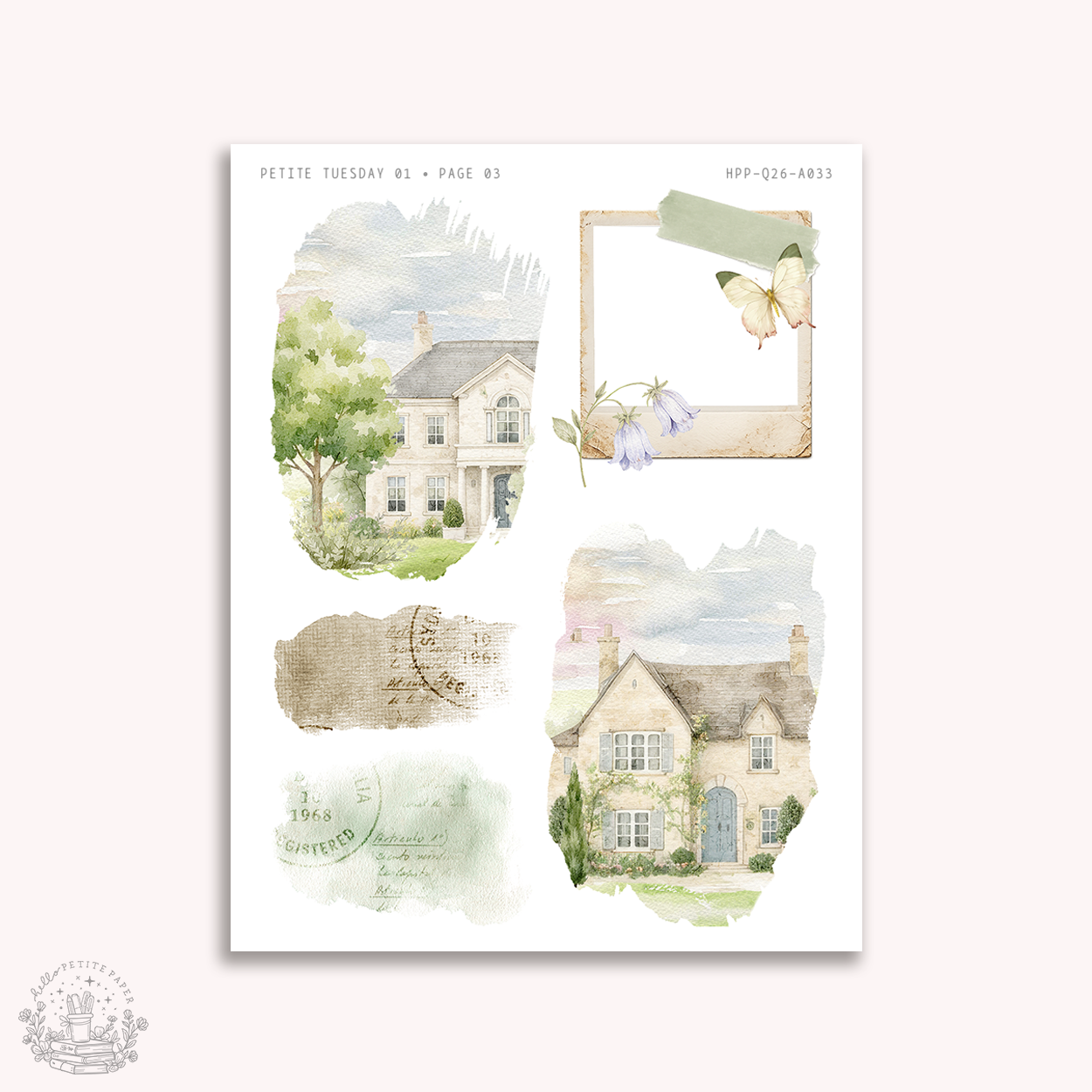 Petite Tuesday - Mini deco sticker collection (US01)