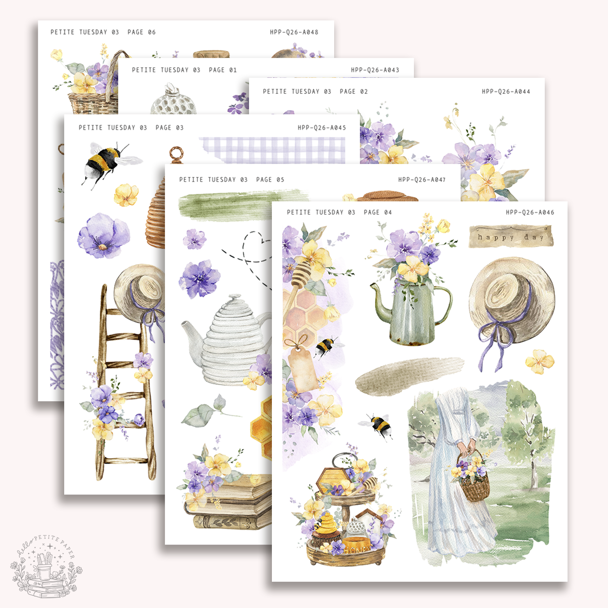 Petite Tuesday - Mini deco sticker collection (US03)