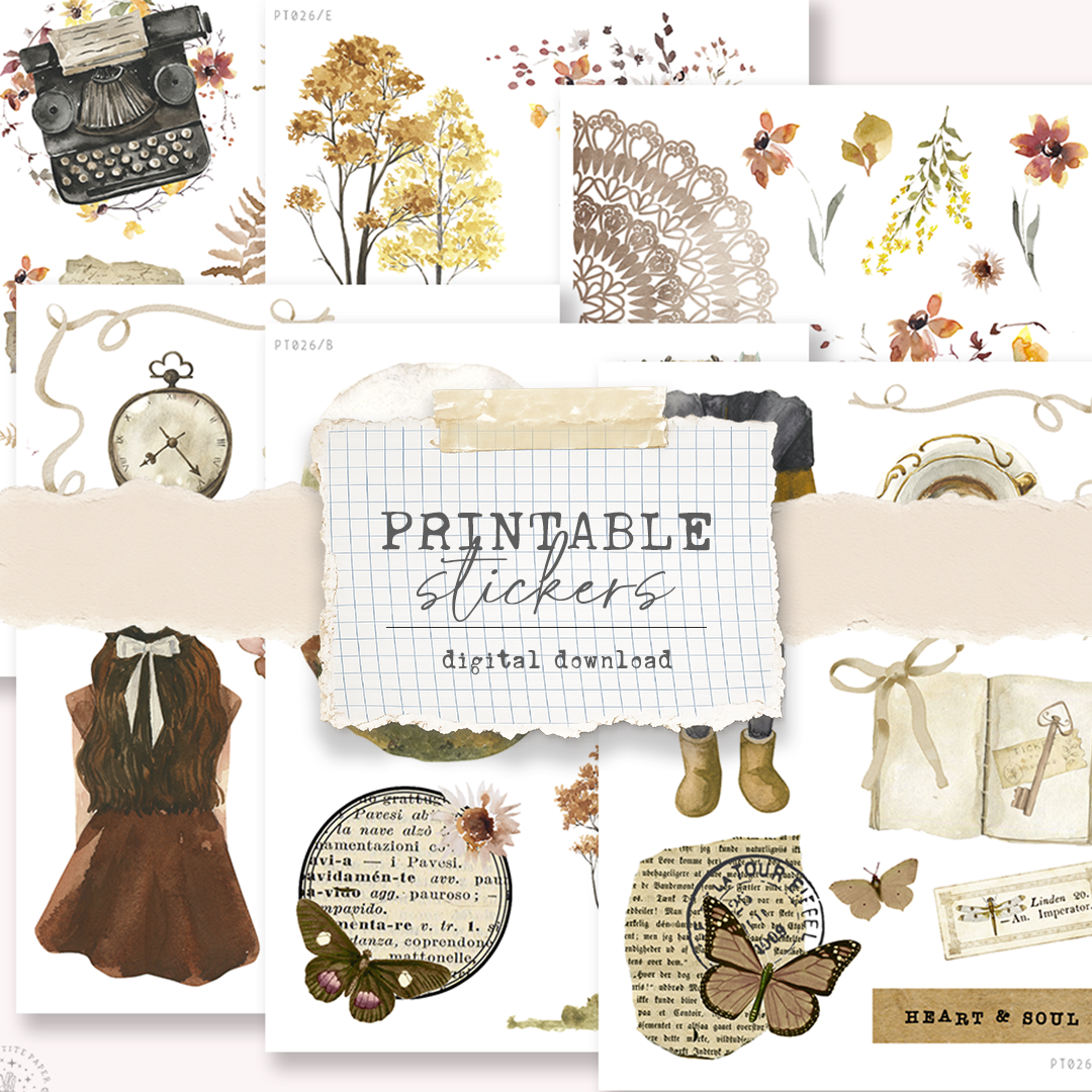 Printable sticker kit (Petite Tuesday 26) - digital download