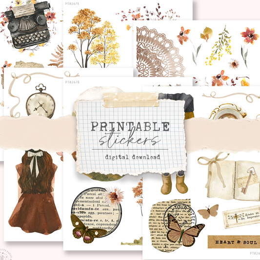 Printable sticker kit (Petite Tuesday 26) - digital download