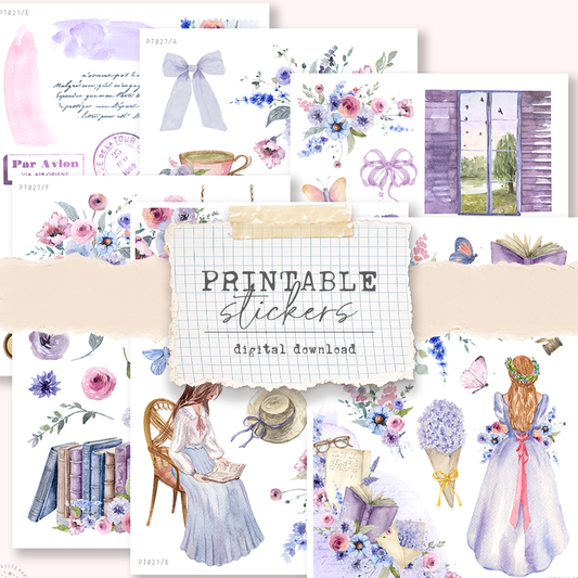Printable sticker kit (Petite Tuesday PT27) - digital download