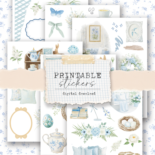 Printable sticker kit (Petite Tuesday 40) - digital download