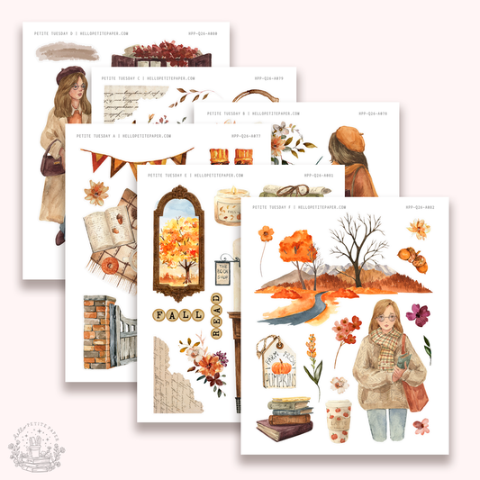 Petite Tuesday - Mini deco sticker collection (Fall).