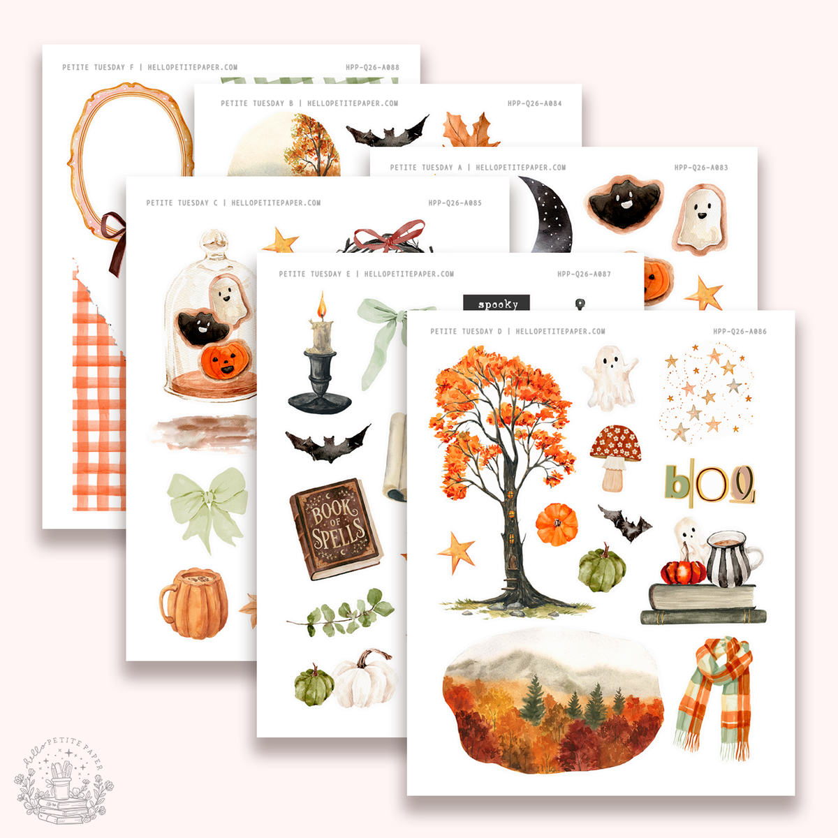 Petite Tuesday - Mini deco sticker collection (Halloween).
