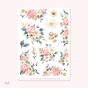 Pic-nic collab collection - Large Floral Deco Stickers
