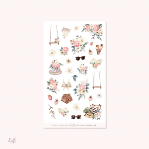 Pic-nic collab collection - Mix deco, planner stickers