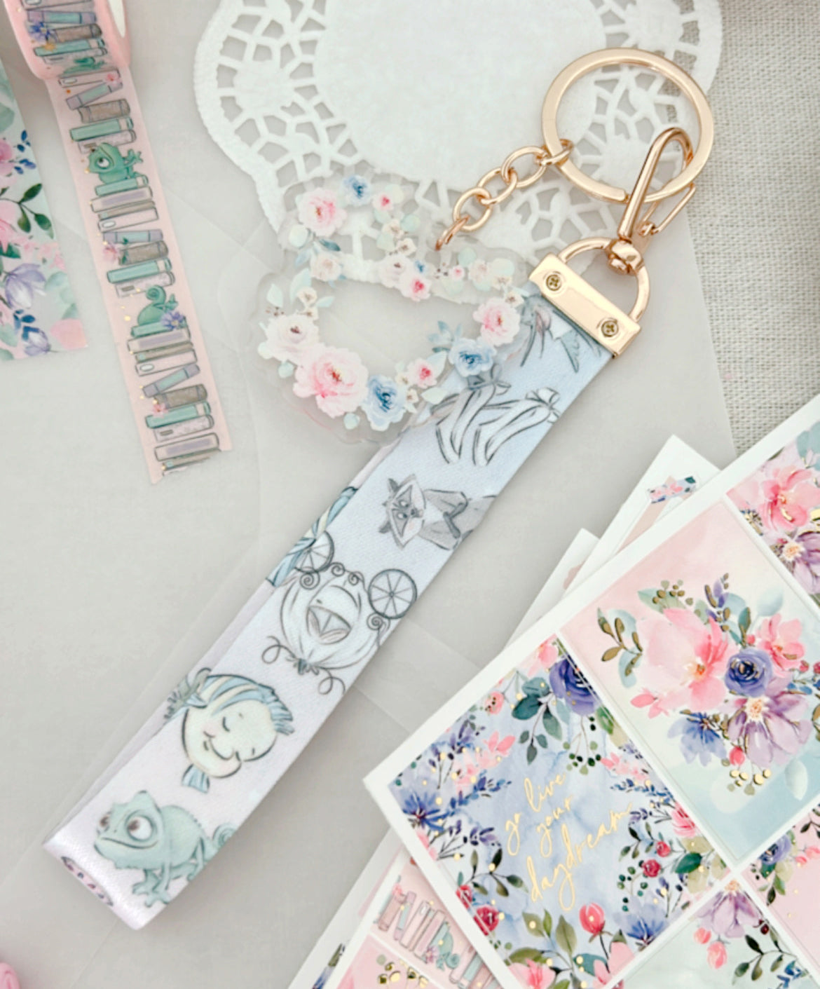 Princess lanyard keyring