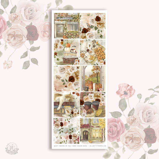 Quiet corners of Fall  - Hobonichi cousin boxes