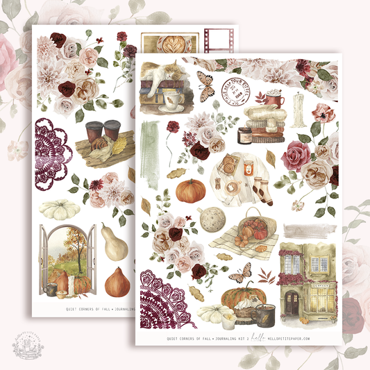 Quiet corners of Fall  - Journaling Sticker Kit