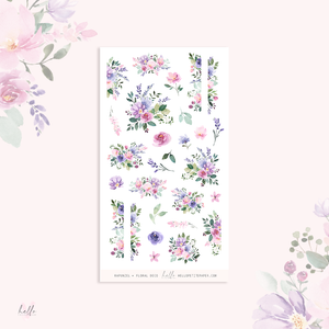 Rapunzel - floral deco, planner stickers