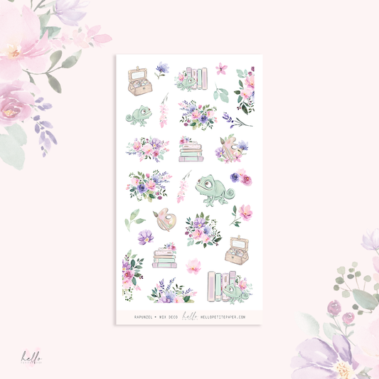 Rapunzel - MIX deco, planner stickers