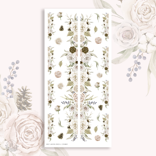 Rosy Winter  - Deco stickers 4 (trims)