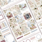 Rosy Winter - vertical planner sticker kit (4 sheets or a la carte)