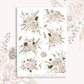 Rosy Winter - Large Floral Deco Stickers