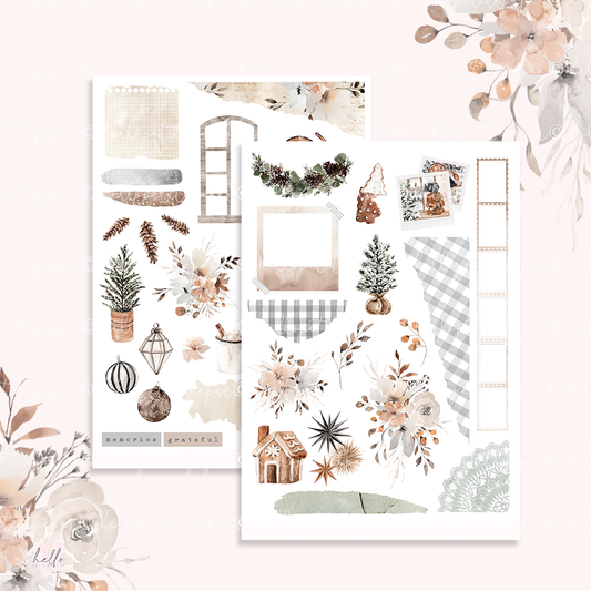 Seasons Greetings - Journaling Sticker Kit