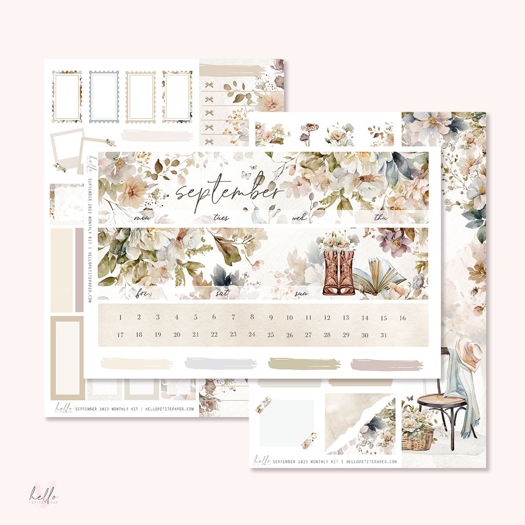 September Monthly Sticker Kit