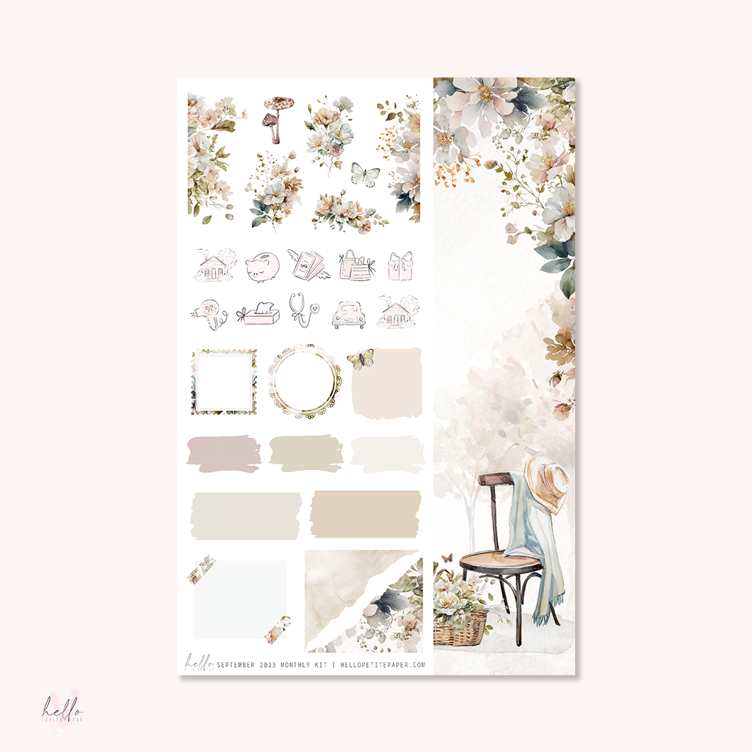 September Monthly Sticker Kit