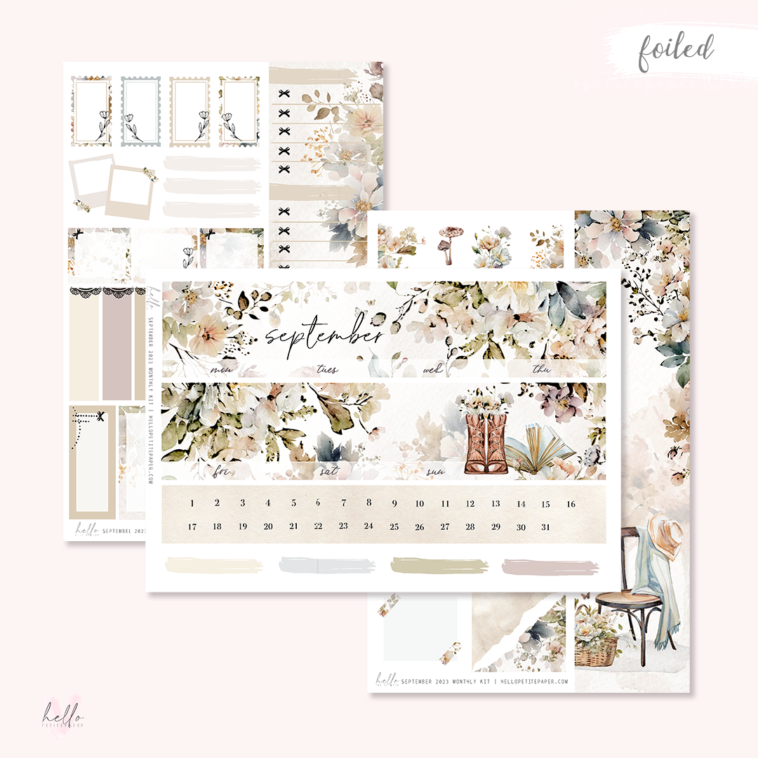 September Monthly Sticker Kit