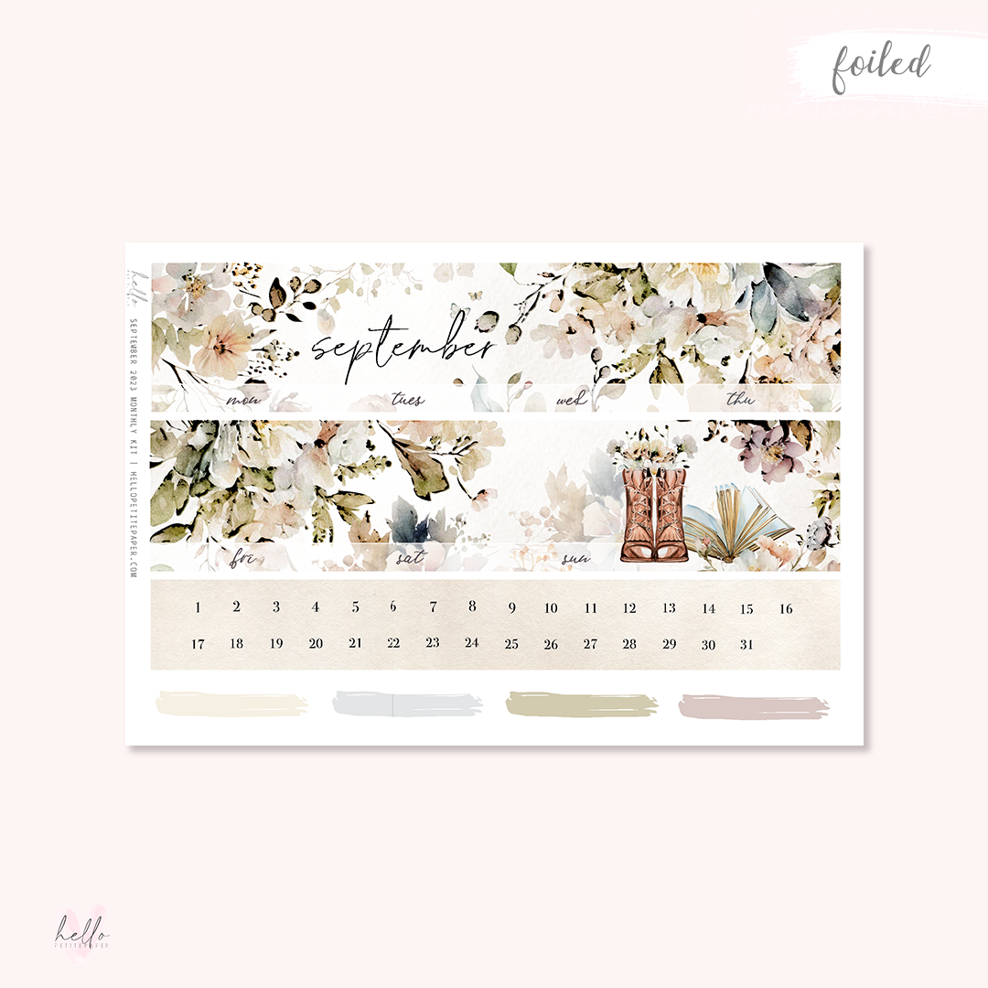 September Monthly Sticker Kit