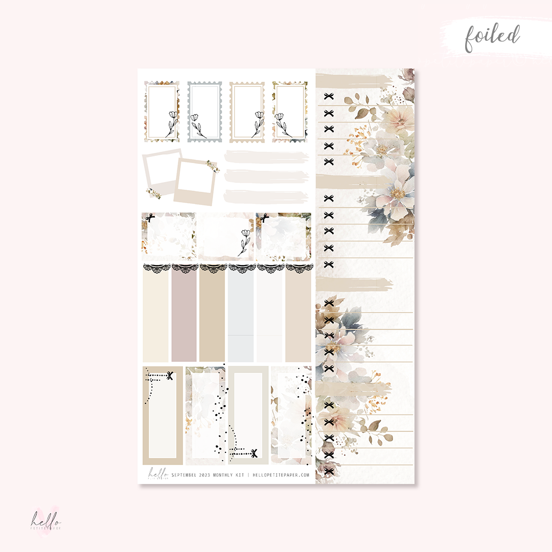 September Monthly Sticker Kit