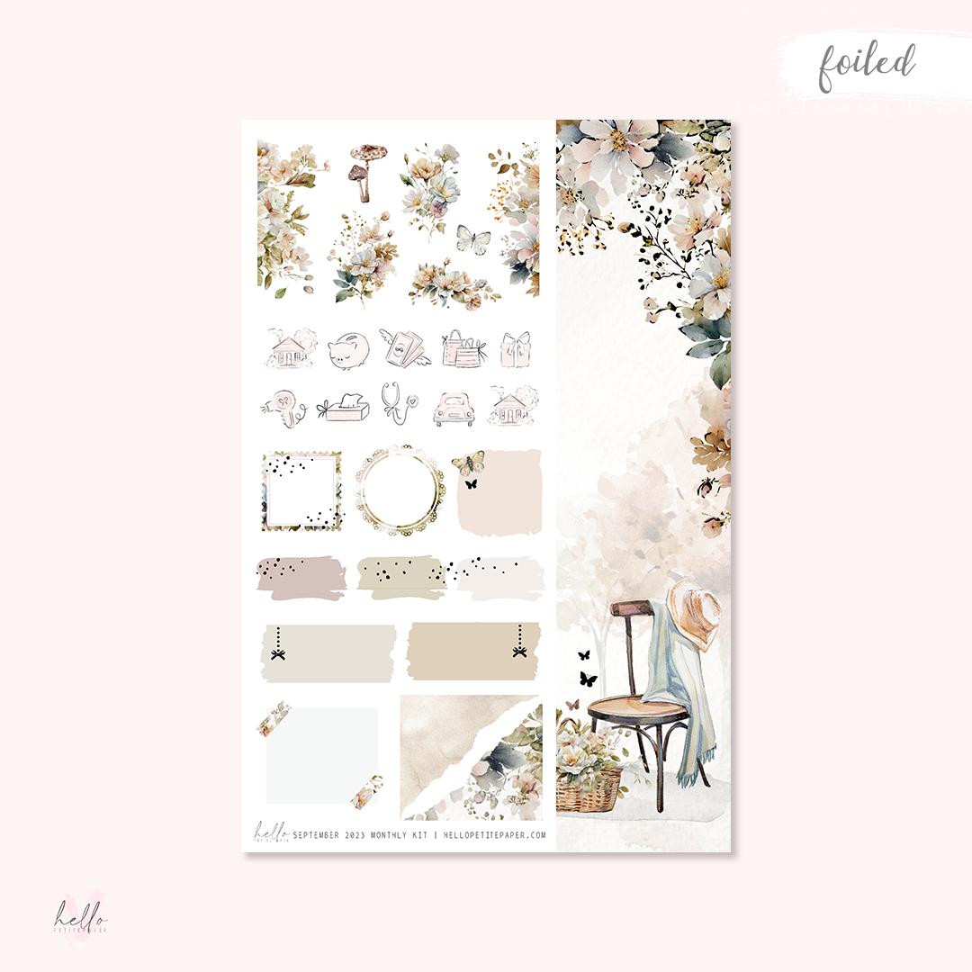 September Monthly Sticker Kit