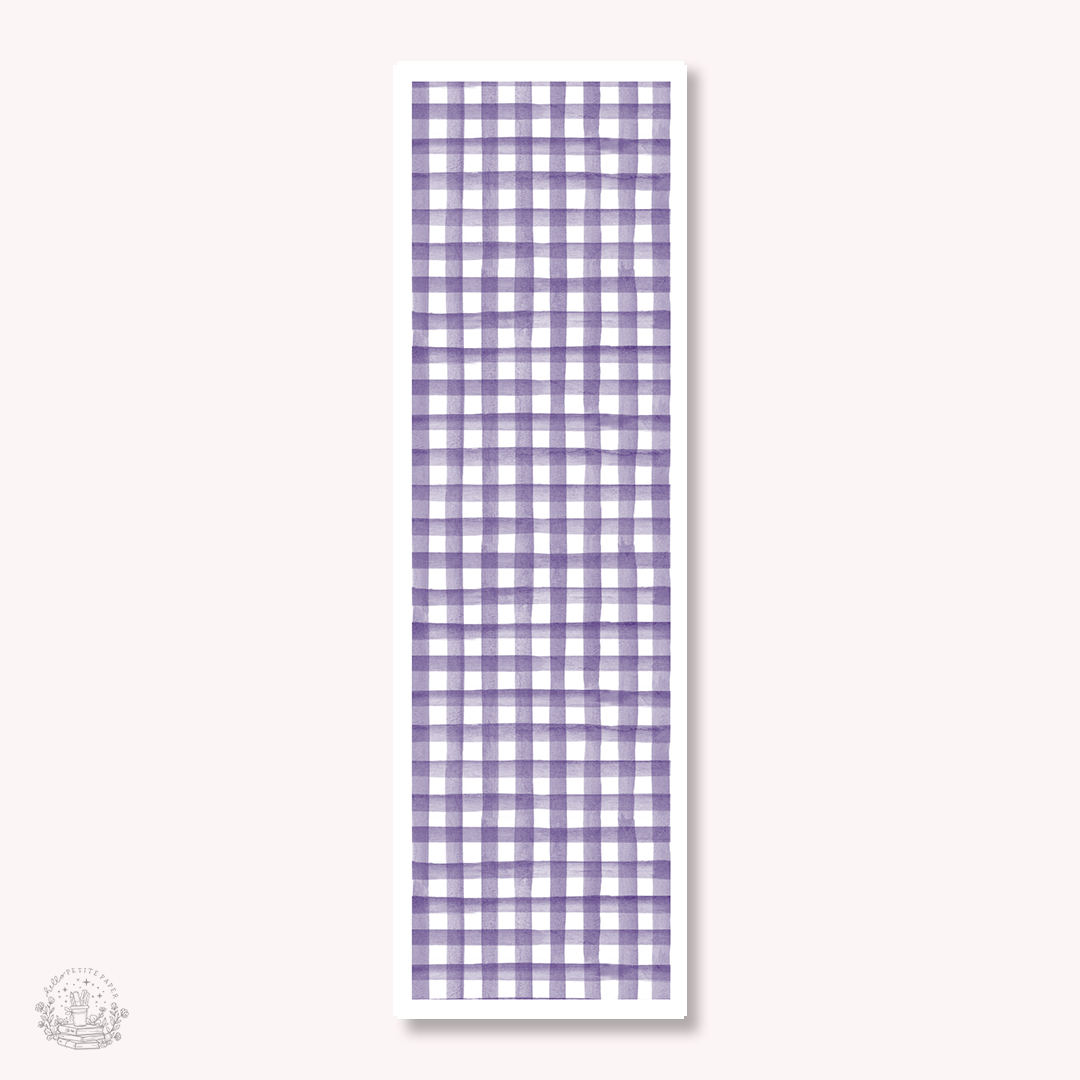 Sidebar strips (gingham dark purple)