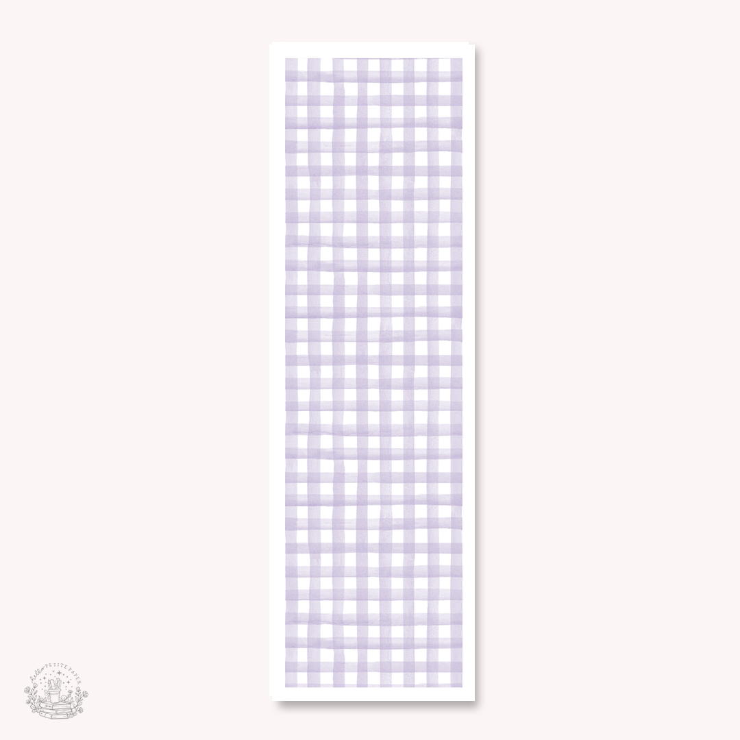 Sidebar strips (gingham light purple)