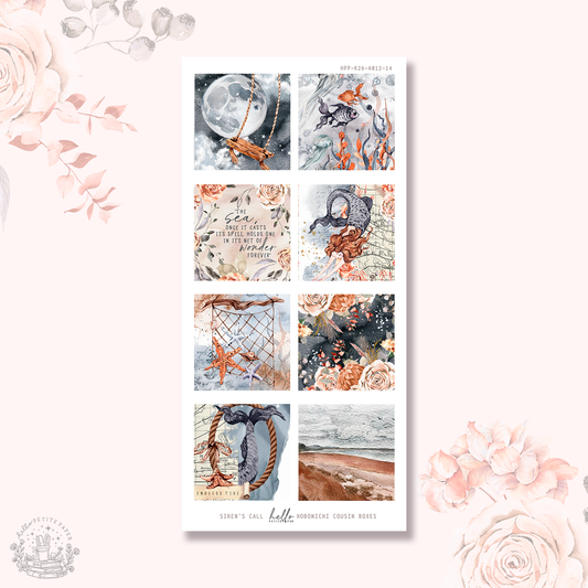 Siren's Call - Hobonichi cousin boxes stickers