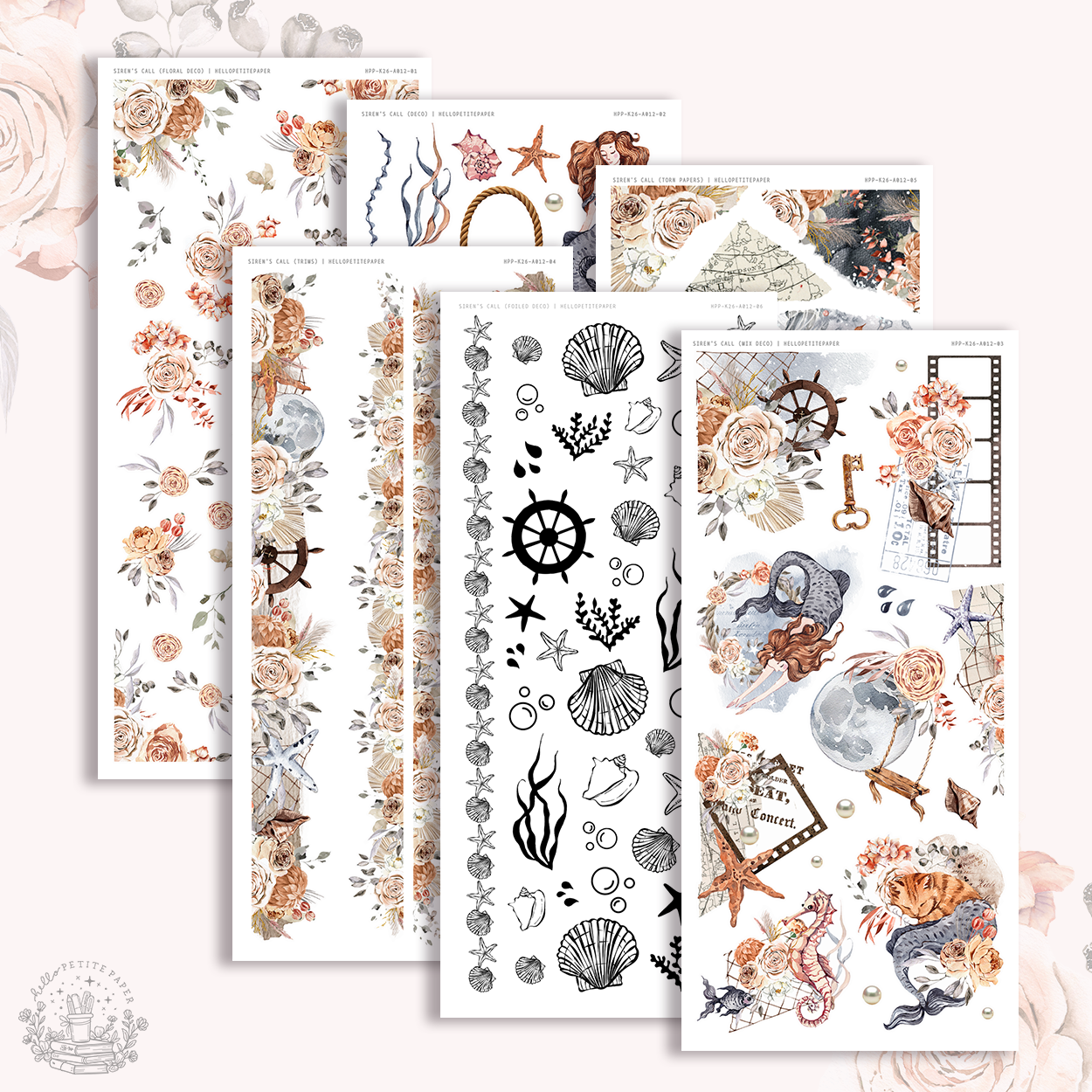 Siren's Call - Deco stickers (choose from 10 designs)