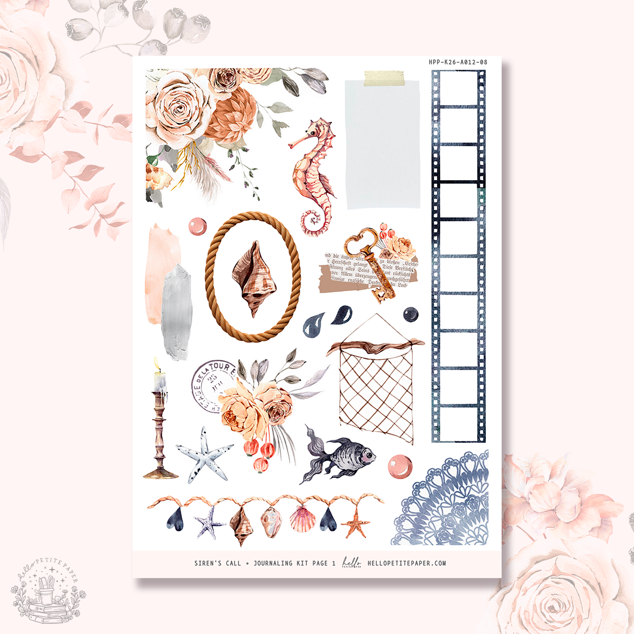 Siren's Call  - Journaling Sticker Kit