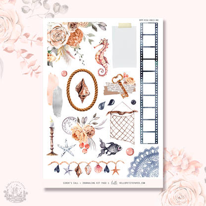 Siren's Call  - Journaling Sticker Kit