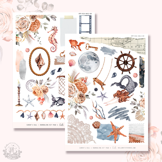 Siren's Call  - Journaling Sticker Kit