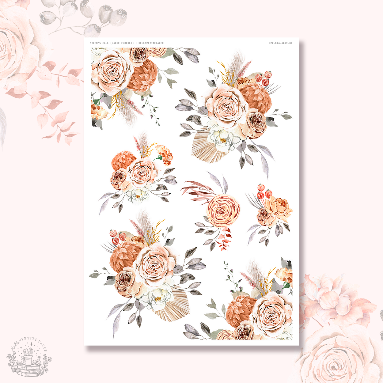 Siren's Call  - Large Floral Deco Stickers