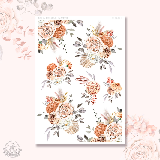 Siren's Call  - Large Floral Deco Stickers
