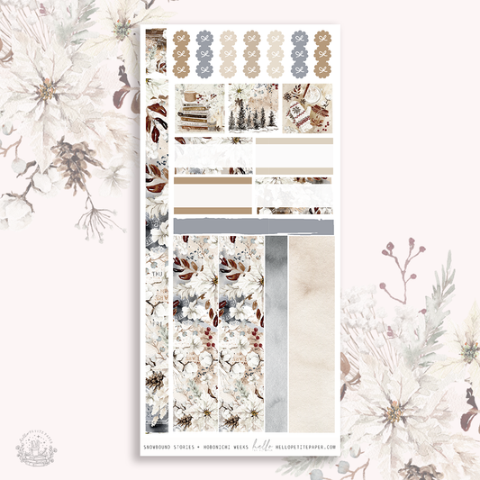 Snowbound stories  - Hobo weeks sticker kit