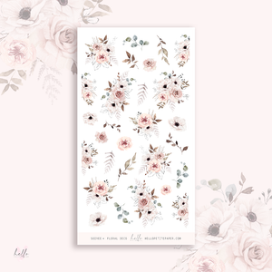 Soirée  - floral deco, planner stickers